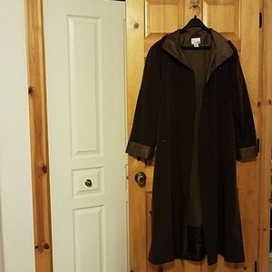 Coat with detachable liner and hood